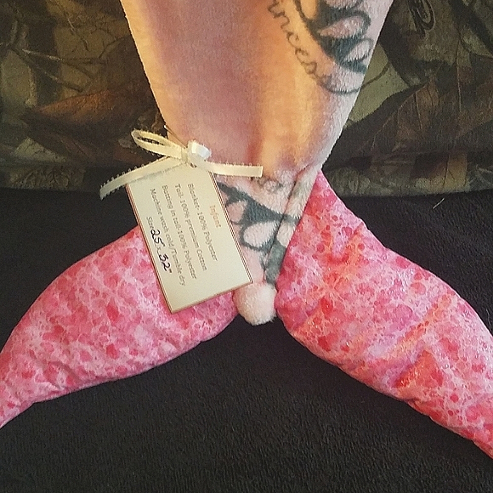 💖Infant Mermaid Tail Blanket - Picture 4 of 4